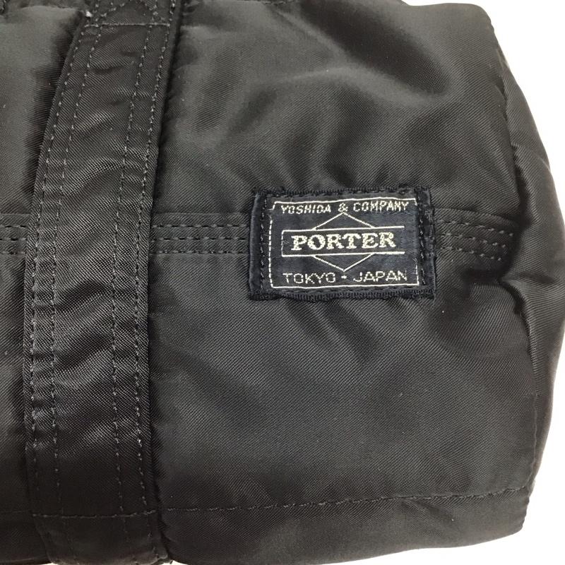 ポーター PORTER ハンドバッグ ハンドバッグ タンカー DUFFLE BAG ロゴ、文字 黒 / ブラック / メンズ USED 古着 中古 10111784
