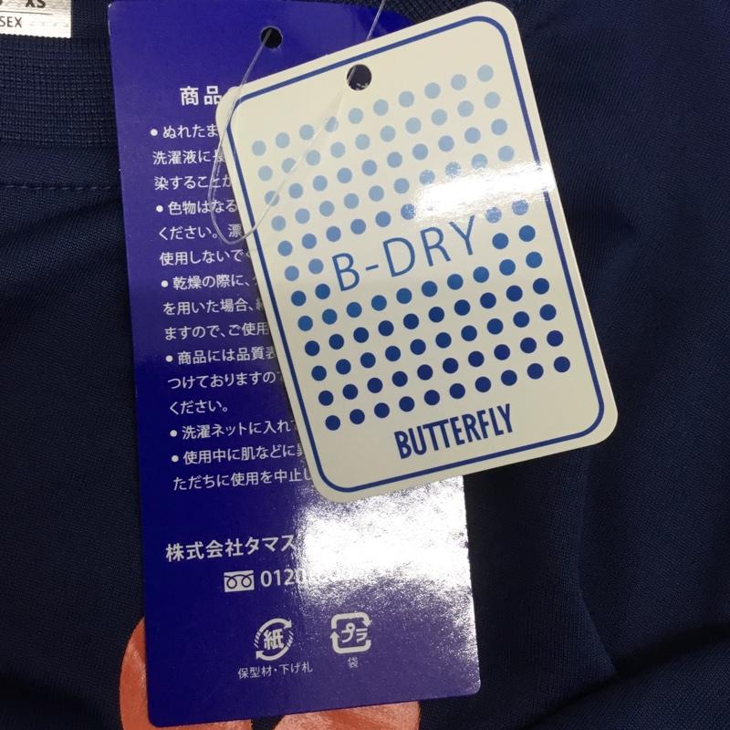 バタフライ BUTTERFLY Tシャツ 半袖 45230-178-0-106 卓球ウェア スポーツウェア タグ付き ウィンロゴ S ワンポイント 紺 / ネイビー / メンズ USED 古着 中古 10135671