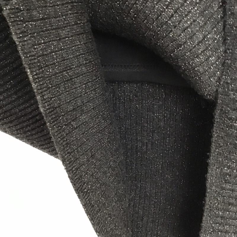 ニコアンド niko and... スカート ロングスカート NKN36526RM リブニットスカート ラメ M 無地 黒 / ブラック / レディース USED 古着 中古 10138976