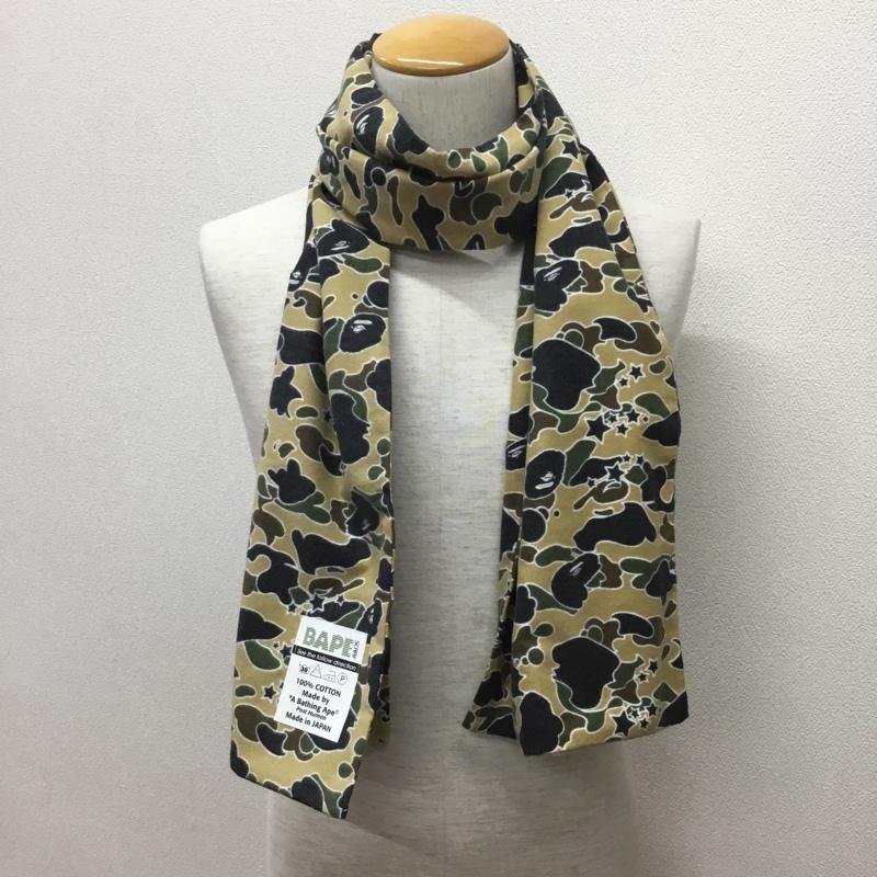 アベイシングエイプ A BATHING APE マフラー マフラー BAPE SCARF コットン カモフラージュ柄・迷彩 マルチカラー / マルチカラー / メンズ USED 古着 中古 10113724