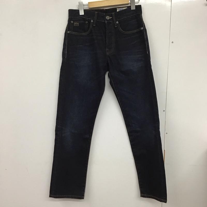 ジースターロゥ G-STAR RAW パンツ デニム、ジーンズ デニムパンツ スリムパンツ カジュアルパンツ 28インチ 無地 インディゴ / インディゴ / メンズ USED 古着 中古 10132238