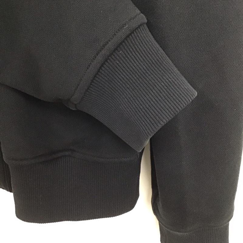 ミシカ MISHKA トレーナー 長袖 長袖ジャケット スウェットジャケット 前ボタン M ロゴ、文字 黒 / ブラック / メンズ USED 古着 中古 10133997