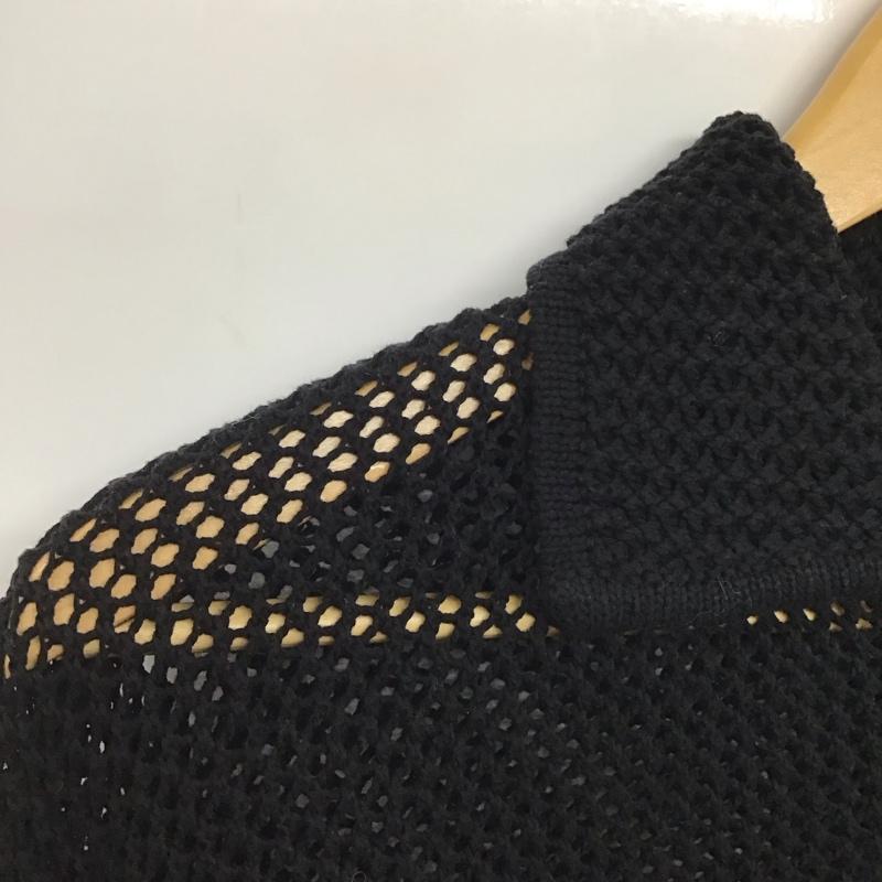 アダムエロペ ADAM ET ROPE カーディガン 長袖 GAK-52050-A メッシュカーディガン 無地 黒 / ブラック / レディース USED 古着 中古 10138010