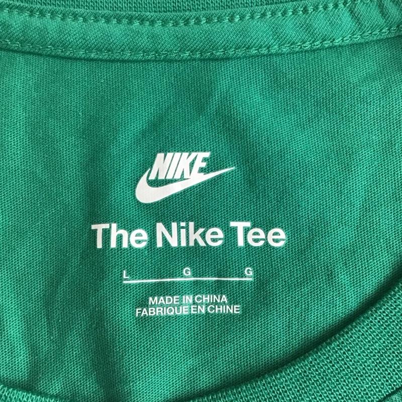 ナイキ NIKE Tシャツ 半袖 dr8988-370 NSWTEAMSSTシャツ 半袖カットソー プリントTシャツ クルーネックカットソー L ロゴ、文字 緑 / グリーン / レディース USED 古着 中古 10116308