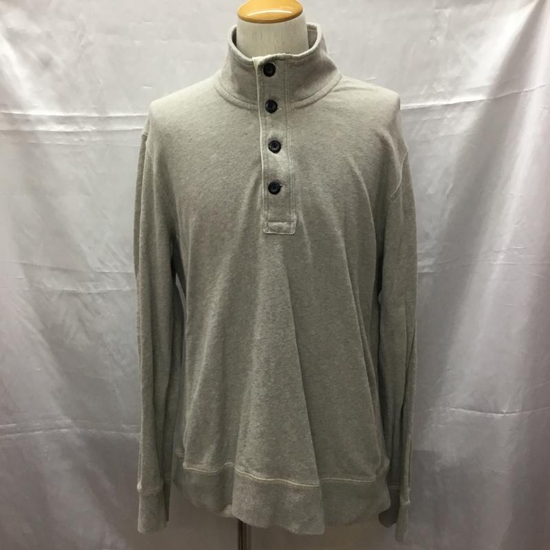 アメリカンイーグル AMERICANEAGLE トレーナー 長袖 ハーフジップ L 無地 灰 / グレー / メンズ USED 古着 中古 10109270