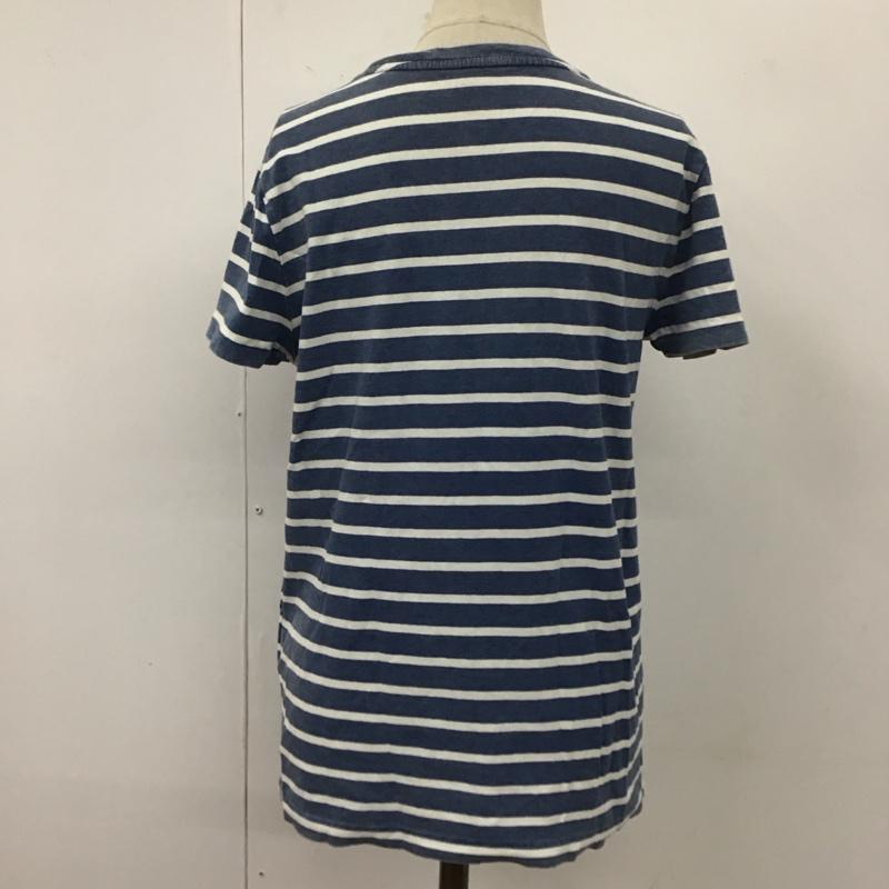 ポロラルフローレン POLO RALPH LAUREN Tシャツ 半袖 半袖カットソー プリントTシャツ クルーネックカットソー XS ボーダー柄 白 / ホワイト / X 青 / ブルー / レディース USED 古着 中古 10112199