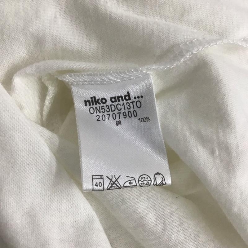 ニコアンド niko and... カットソー 半袖 半袖カットソー 無地Tシャツ ワイドネックカットソー 無地 白 / ホワイト / レディース USED 古着 中古 10147641