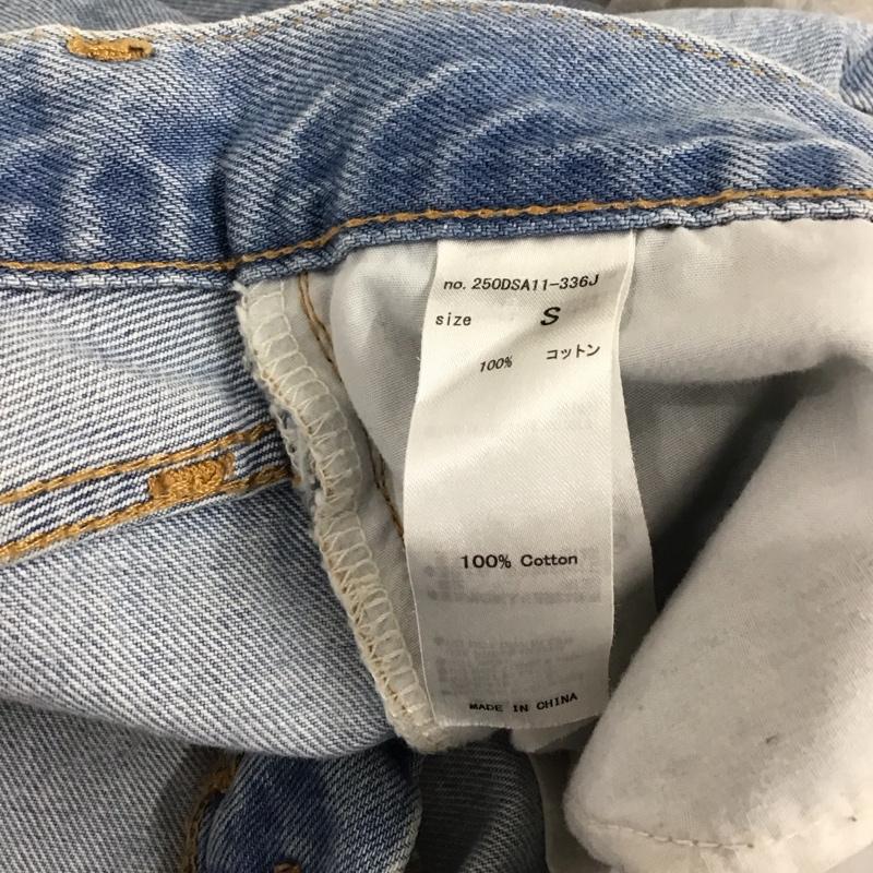 アズールバイマウジー AZUL BY MOUSSY パンツ デニム、ジーンズ 250DSA11-336J HIGH WAIST DENIM STRAIGHT S 無地 水色 / ライトブルー / レディース USED 古着 中古 10120017