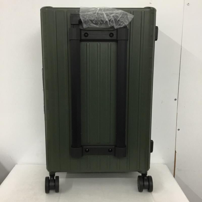アンドフラット &.FLAT スーツケース、トランク スーツケース、トランク FL14-4-00002 折りたたみ ハードキャリーバッグ キャリーケース 箱有 ロゴ、文字 カーキ / カーキ / メンズ USED 古着 中古 10137509