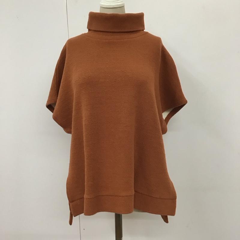 ひより HIYORI カットソー 半袖 半袖カットソー 無地Tシャツ タートルネックカットソー FREE 無地 茶 / ブラウン / レディース USED 古着 中古 10118613