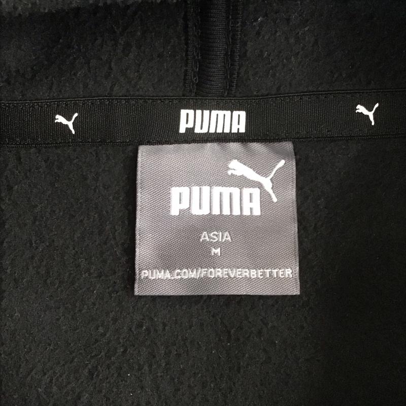 プーマ PUMA パーカー 長袖 672513-01 ウィンタライズフーディスウェット 長袖パーカー プルオーバー スポーツウェア M ロゴ、文字 黒 / ブラック / メンズ USED 古着 中古 10107113