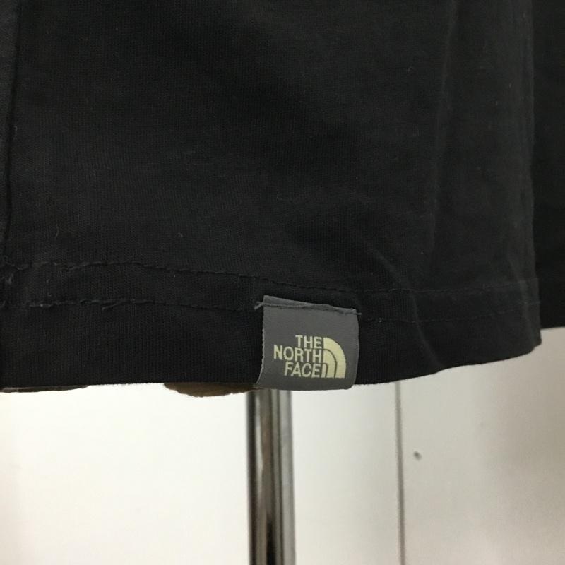 ザノースフェイス THE NORTH FACE Tシャツ 半袖 半袖カットソー プリントTシャツ クルーネックカットソー L プリント 黒 / ブラック /  メンズ USED 古着 中古 10110000