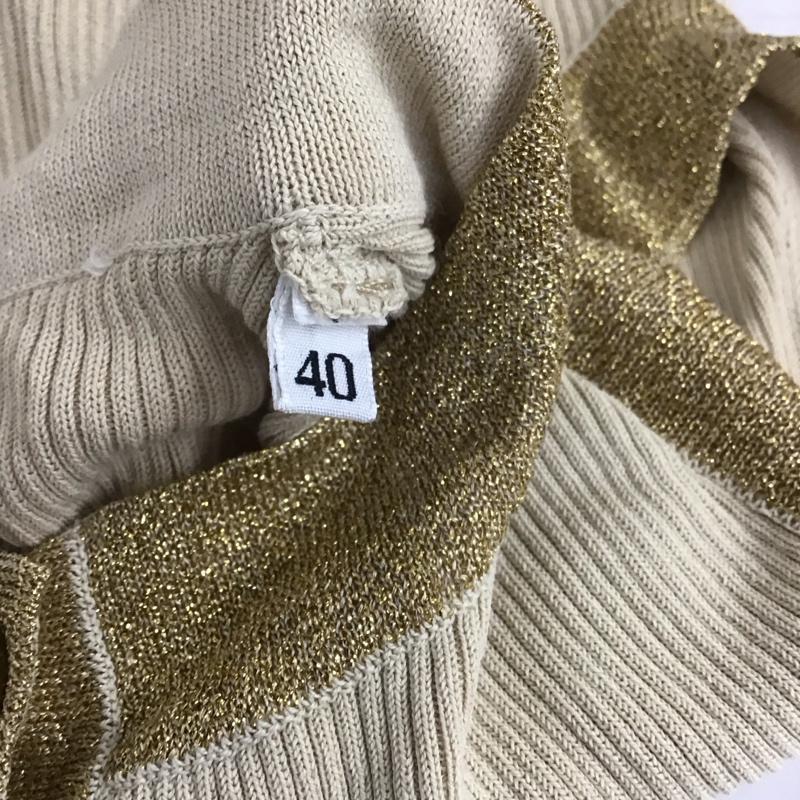 ドルチェアンドガッバーナ DOLCE&GABBANA タンクトップ タンクトップ リブ 前ボタン 無地 ベージュ / ベージュ / X 金 / ゴールド / レディース USED 古着 中古 10109480