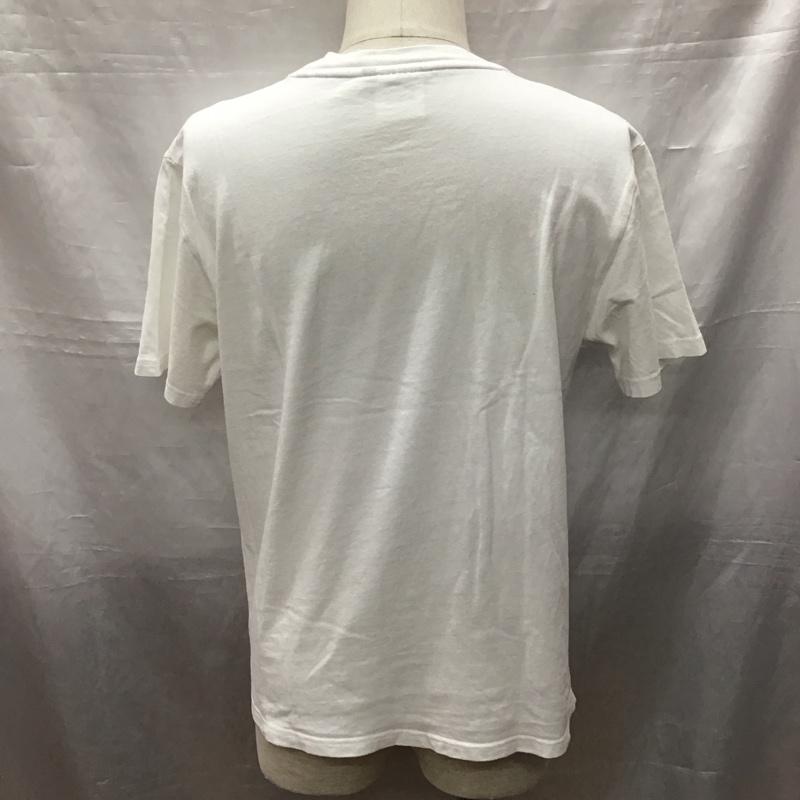 ヴィジョン ストリート ウェア VISION STREET WEAR Tシャツ 半袖 クルーネック 胸ポケット M ロゴ、文字 白 / ホワイト / メンズ USED 古着 中古 10117030