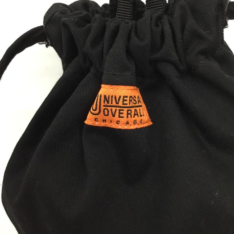 ユニバーサルオーバーオール UNIVERSAL OVERALL ハンドバッグ ハンドバッグ 巾着バッグ ロゴ、文字 黒 / ブラック / レディース USED 古着 中古 10128839