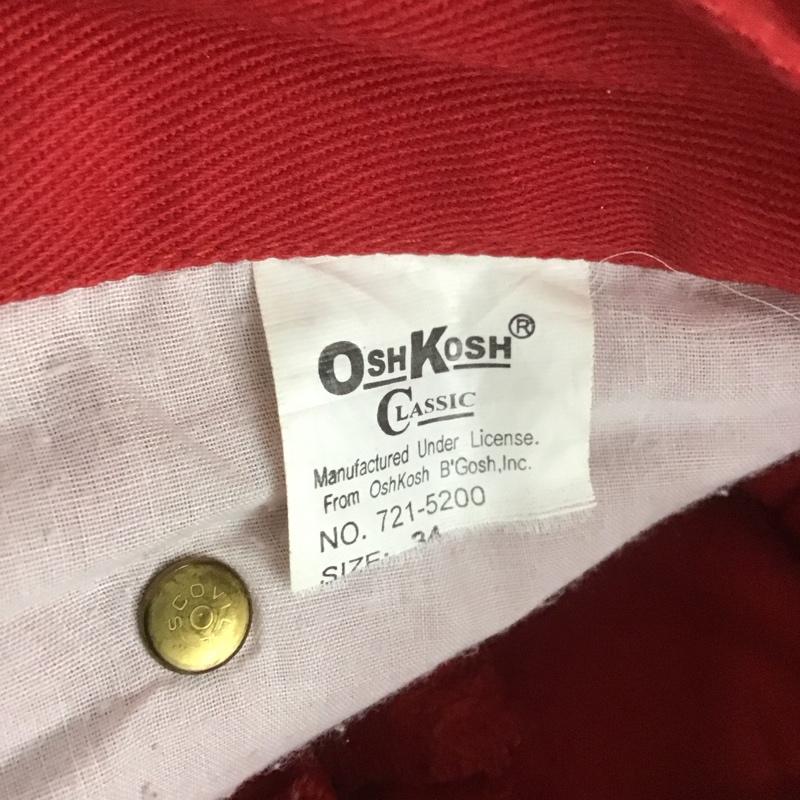 オシュコシュ OSHKOSH ボトムス ボトムス 721-5200 カラーパンツ 34 無地 赤 / レッド / メンズ USED 古着 中古 10107051