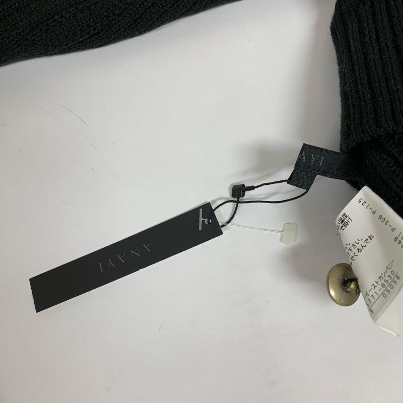 アナイ ANAYI ニット、セーター 長袖 38 無地 黒 / ブラック / レディース USED 古着 中古 10015918