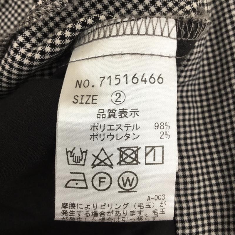 ココ ディール COCO DEAL パンツ スラックス 2 チェック 黒 / ブラック / レディース USED 古着 中古 10138289