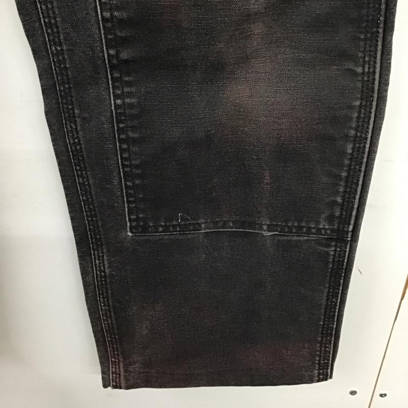カーハート Carhartt パンツ デニム、ジーンズ デニムパンツ ワイドパンツ カジュアルパンツ 00s ufcw アメリカ製 ダブルニー 33インチ ロゴ、文字 黒 / ブラック / メンズ USED 古着 中古 10137109