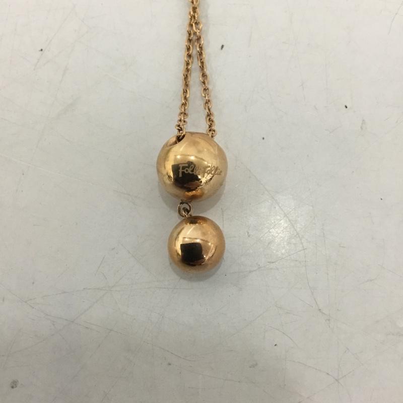 フォリフォリ Folli Follie アクセサリー ネックレス、ペンダント ロゴ、文字 金 / ゴールド / レディース USED 古着 中古 10137866