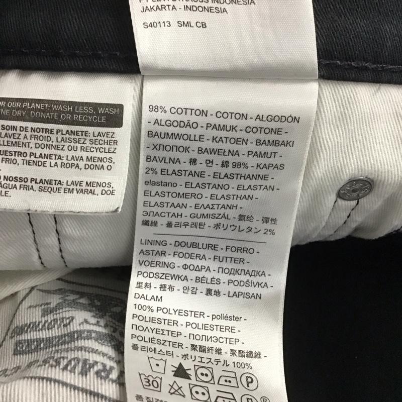 リーバイストラウスアンドコー Levi Strauss & co. パンツ デニム、ジーンズ デニムパンツ スリムパンツ カジュアルパンツ ストレッチパンツ 31インチ 無地 黒 / ブラック / メンズ USED 古着 中古 10145250