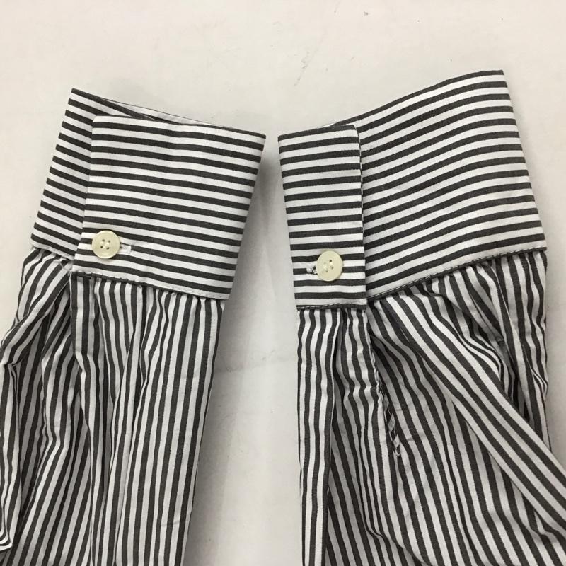 ザラ ZARA ワンピース ロングスカート 0264/670/104 コントラストワンピース S 無地 X チェック X ストライプ 白 / ホワイト / X 灰 / グレー / X 茶 / ブラウン / レディース USED 古着 中古 10131540
