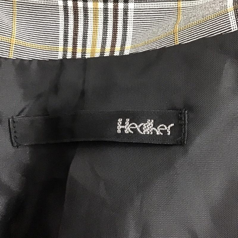 ヘザー Heather ジャケット、上着 ジャケット、ブレザー HE070442TS ダブルテーラードジャケット FREE チェック 灰 / グレー / X 白 / ホワイト / X 黒 / ブラック / X ベージュ / ベージュ / レディース USED 古着 中古 10122101