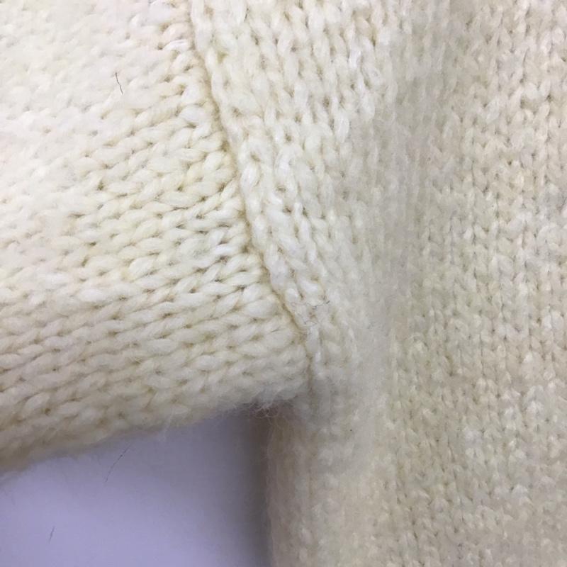 ザラ ZARA カーディガン 長袖 ニットカーディガン M 無地 白 / ホワイト / レディース USED 古着 中古 10133193
