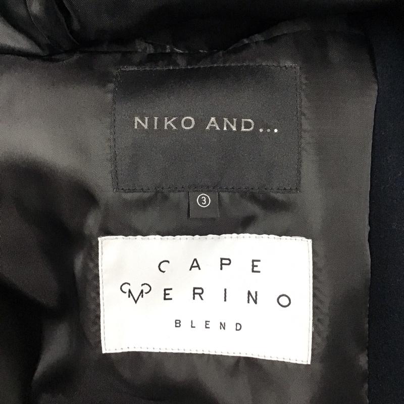 ニコアンド niko and... コート コート一般 ON86MJ04AD ステンカラーコート M 無地 紺 / ネイビー / メンズ USED 古着 中古 10112241