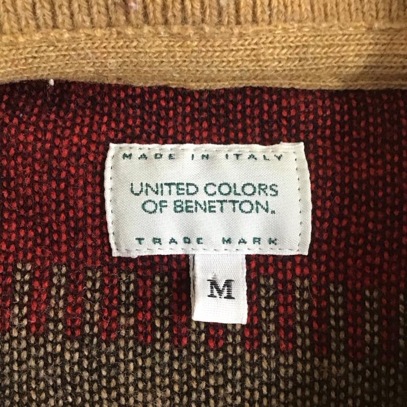 ベネトン(ユナイテッドカラーズオブベネトン) UNITEDCOLORSOFBENETTON ニット、セーター 長袖 長袖ニットカットソー ニット セーター カラーネックニット 90S M ボーダー柄 マルチカラー / マルチカラー / メンズ USED 古着 中古 10110801