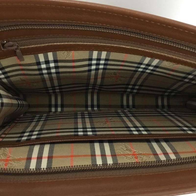 バーバリーズ BURBERRYS セカンドバッグ セカンドバッグ クラッチバッグ ロゴ、文字 茶 / ブラウン / メンズ USED 古着 中古 10129955