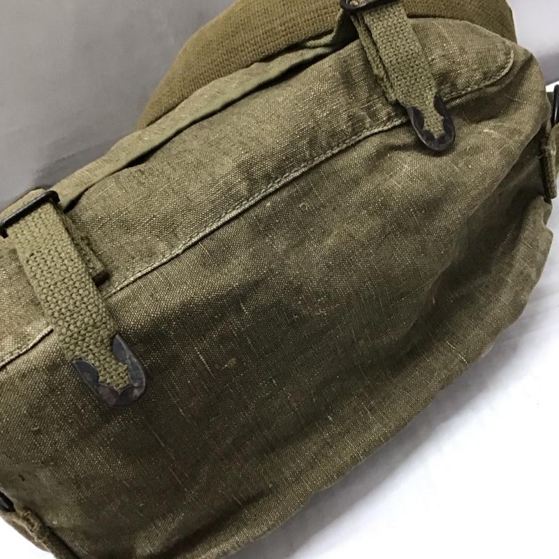 古着 USED ショルダーバッグ ショルダーバッグ ミリタリー フランス軍 リネンショルダー 無地 カーキ / カーキ / メンズ USED 古着 中古 10117912