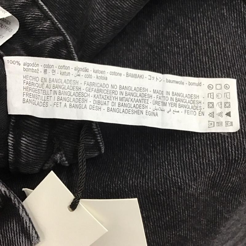 ザラ ZARA パンツ デニム、ジーンズ 2569 264 922 ハイライズ ストレート 無地 黒 / ブラック / レディース USED 古着 中古 10111533
