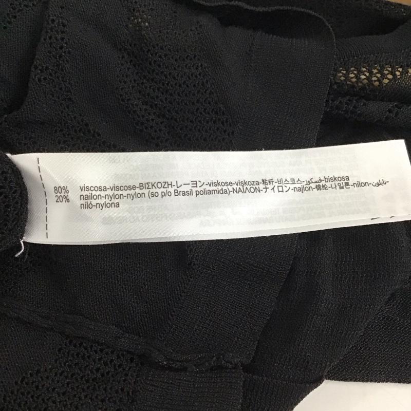 ザラ ZARA カットソー 半袖 L 無地 黒 / ブラック / レディース USED 古着 中古 10136479