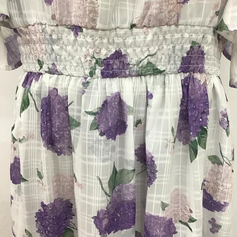 アクシーズファム axes femme ワンピース ひざ丈スカート FREE 花柄 X チェック マルチカラー / マルチカラー / レディース USED 古着 中古 10108634