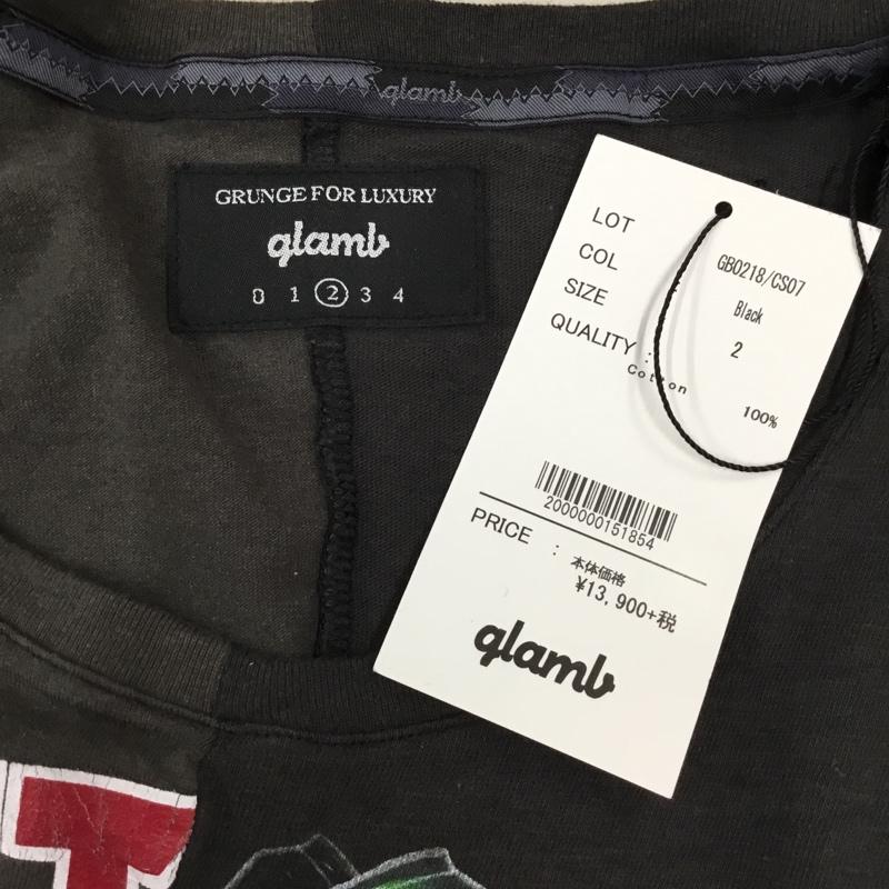 グラム glamb Tシャツ 半袖 GB0218/CS07 MasterpiecesaggyCS 半袖カットソー プリントTシャツ 2 プリント 黒 / ブラック / メンズ USED 古着 中古 10106402