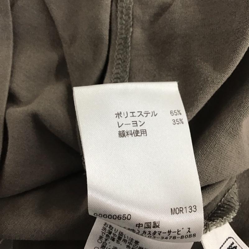 ミッシェル・クラン MICHEL KLEIN Tシャツ 半袖 半袖カットソー プリントTシャツ クルーネックカットソー 38 プリント 灰 / グレー / レディース USED 古着 中古 10136752