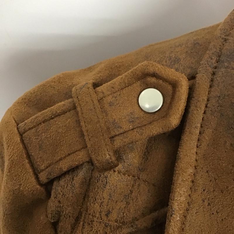 ザラティーアールエフ ZARA TRF ジャケット、上着 ジャケット、ブレザー ジップアップジャケット ライダースジャケット カジュアルジャケット アウター M 無地 茶 / ブラウン / レディース USED 古着 中古 10123736