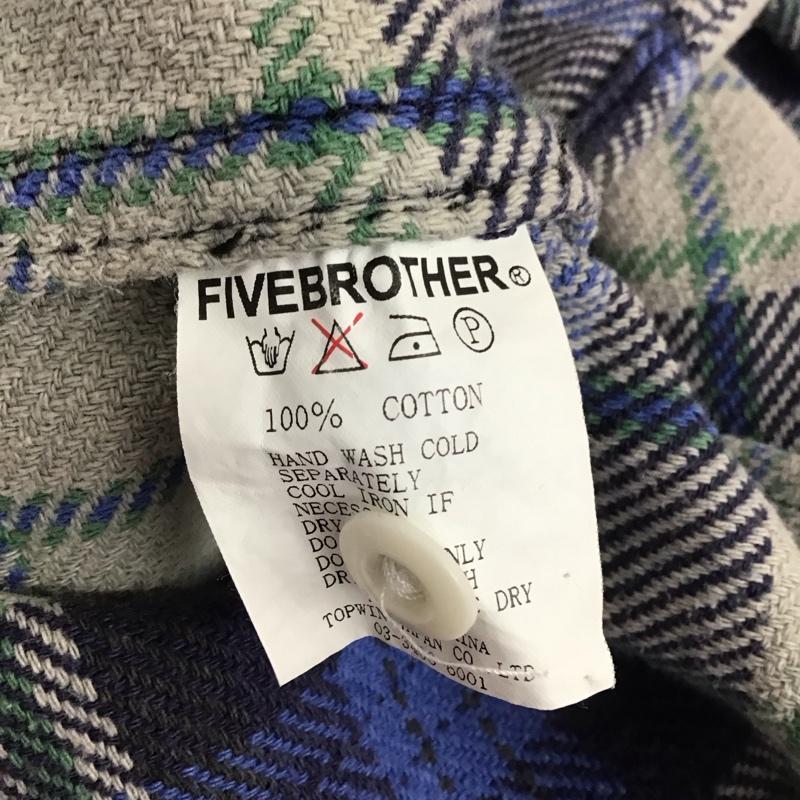 ファイブブラザー FIVE BROTHER シャツ、ブラウス 長袖 長袖 L チェック マルチカラー / マルチカラー / メンズ USED 古着 中古 10109837