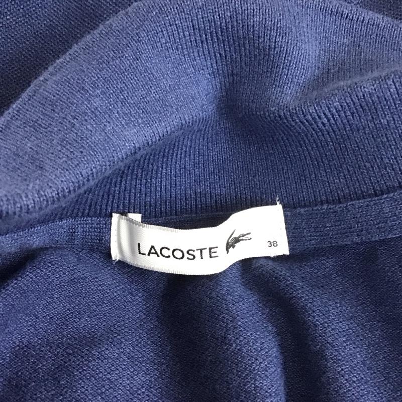 ラコステ LACOSTE ワンピース ひざ丈スカート EF535EL ポロシャツ スキッパー 38 ワンポイント 紺 / ネイビー / レディース USED 古着 中古 10108085