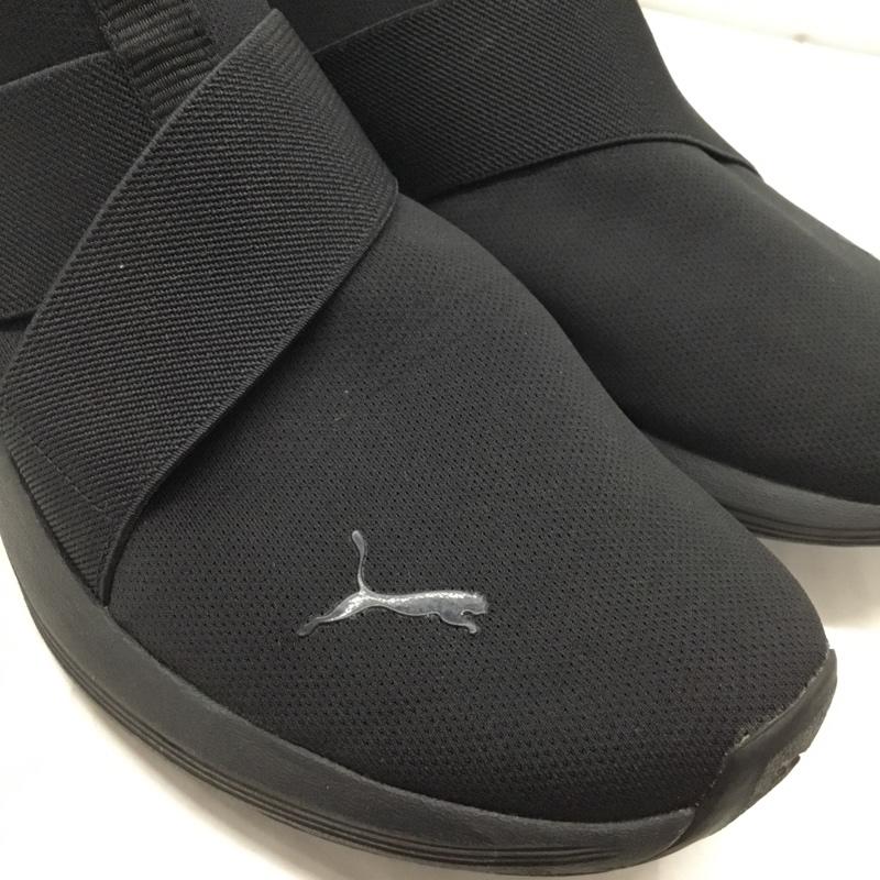プーマ PUMA スニーカー スニーカー 310658-01 プラウル 2 EASE IN 24.5cm 24.5cm ロゴ、文字 黒 / ブラック / レディース USED 古着 中古 10119094