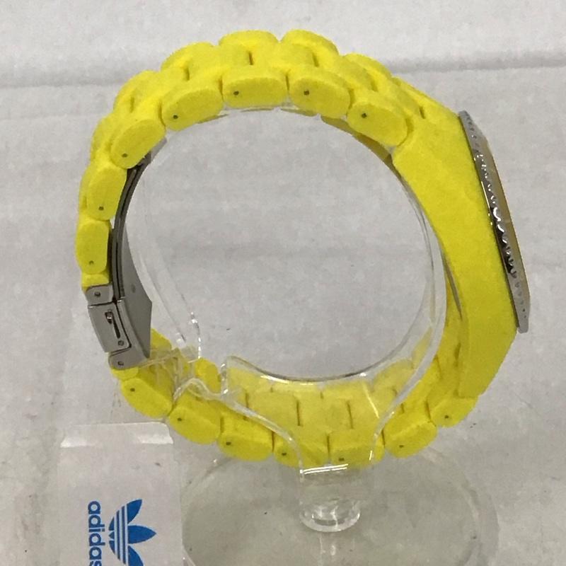 アディダス adidas 腕時計 アナログ(クォーツ式) ADH6179 ワンポイント 黄 / イエロー / メンズ USED 古着 中古 10135227