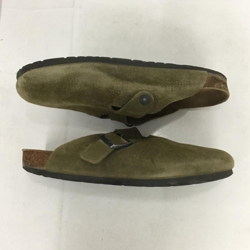 ビルケンシュトック BIRKENSTOCK サンダル サンダル BOSTON スエード 41 箱有 サボ 無地 ベージュ / ベージュ / メンズ USED 古着 中古 10137845