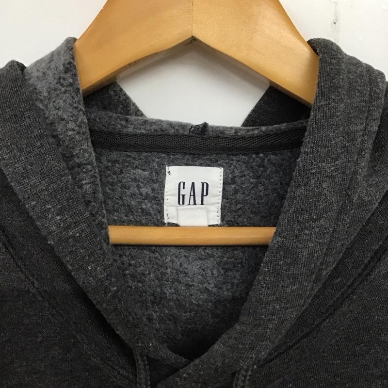 ギャップ GAP パーカー 長袖 L ロゴ、文字 チャコールグレー / チャコールグレー / メンズ USED 古着 中古 10137986