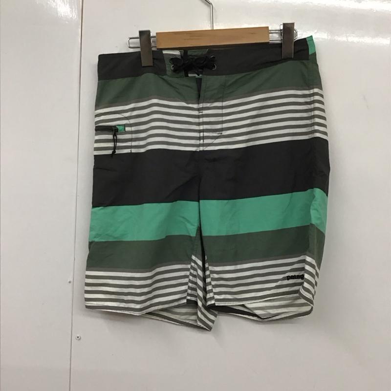 パタゴニア patagonia パンツ ショートパンツ 86621 スイムショーツ ショートパンツ ハーフパンツ 30インチ ボーダー柄 マルチカラー / マルチカラー / メンズ USED 古着 中古 10130814