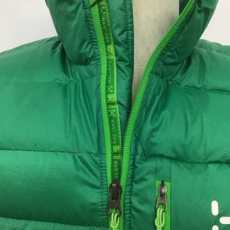 ホグロフス HAGLOFS ベスト ベスト ダウンベスト ノースリーブカットソー ジップアップジャケット S ロゴ、文字 緑 / グリーン / メンズ USED 古着 中古 10106811