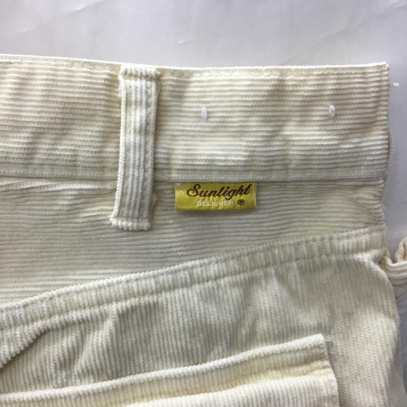 サンライトビリーバー SUNLIGHT BELIEVER パンツ ショートパンツ ショートパンツ ハーフパンツ カジュアルパンツ コーデュロイ 30インチ 無地 オフホワイト / オフホワイト /  メンズ USED 古着 中古 10121622