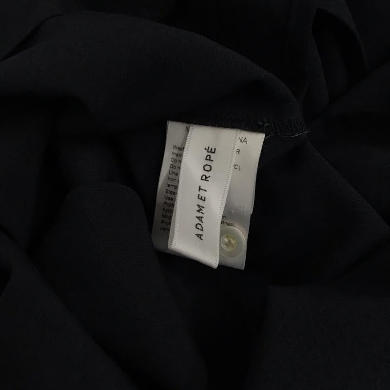 アダムエロペ ADAM ET ROPE シャツ、ブラウス 長袖 GAH-50010-A バックVネックブラウス FREE 無地 紺 / ネイビー / レディース USED 古着 中古 10116316