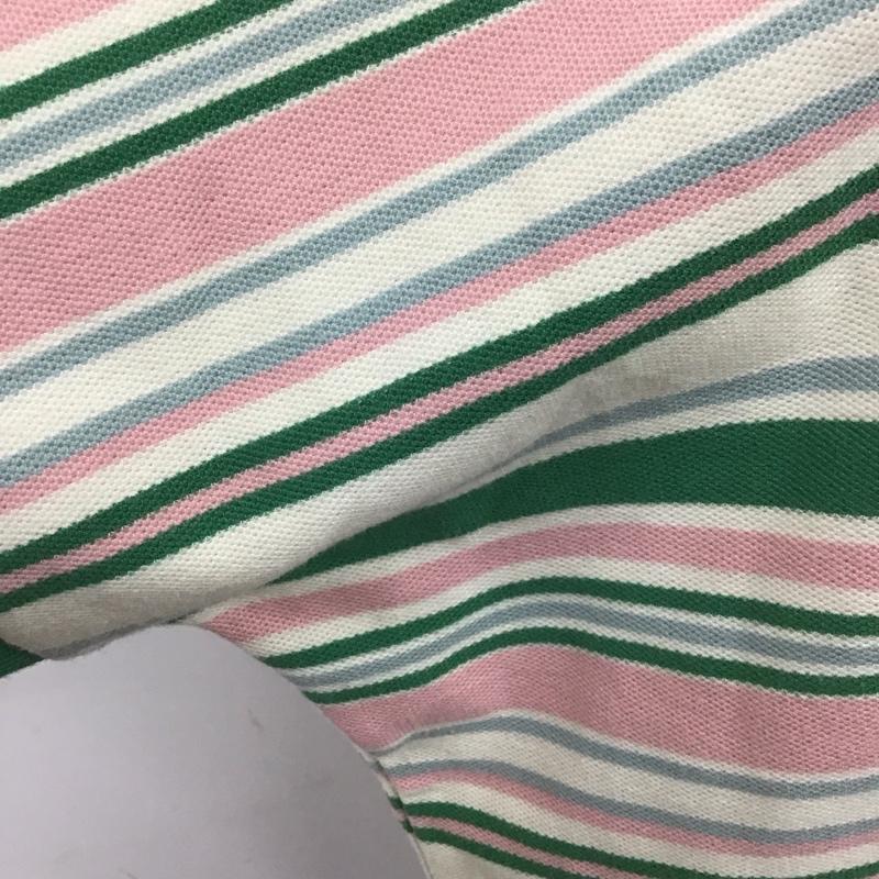 ニコアンド niko and... ポロシャツ 半袖 NKN23603KO ワイドスケーターポロシャツ マルチボーダー M ボーダー柄 緑 / グリーン / X アイボリー / アイボリー / X 桃 / ピンク / X 灰 / グレー / レディース USED 古着 中古 10108161