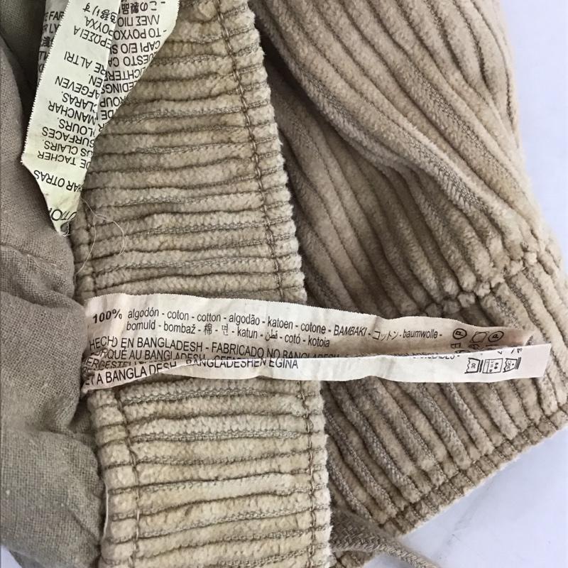 ザラ ZARA パンツ ワークパンツ、ペインターパンツ ワイドパンツ コーデュロイパンツ カジュアルパンツ M 無地 ベージュ / ベージュ / メンズ USED 古着 中古 10132404